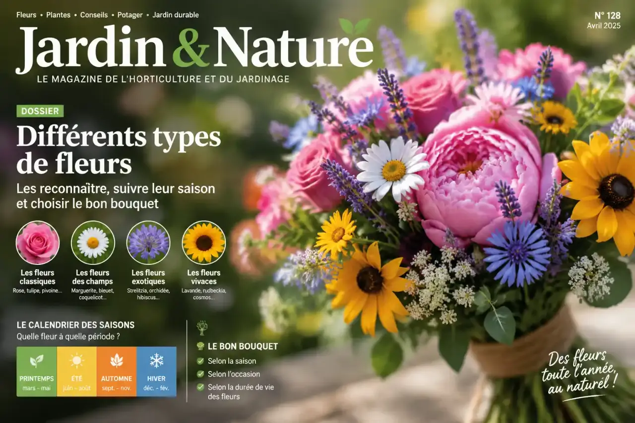 Différents types de fleurs : les reconnaître, suivre leur saison et choisir le bon bouquet