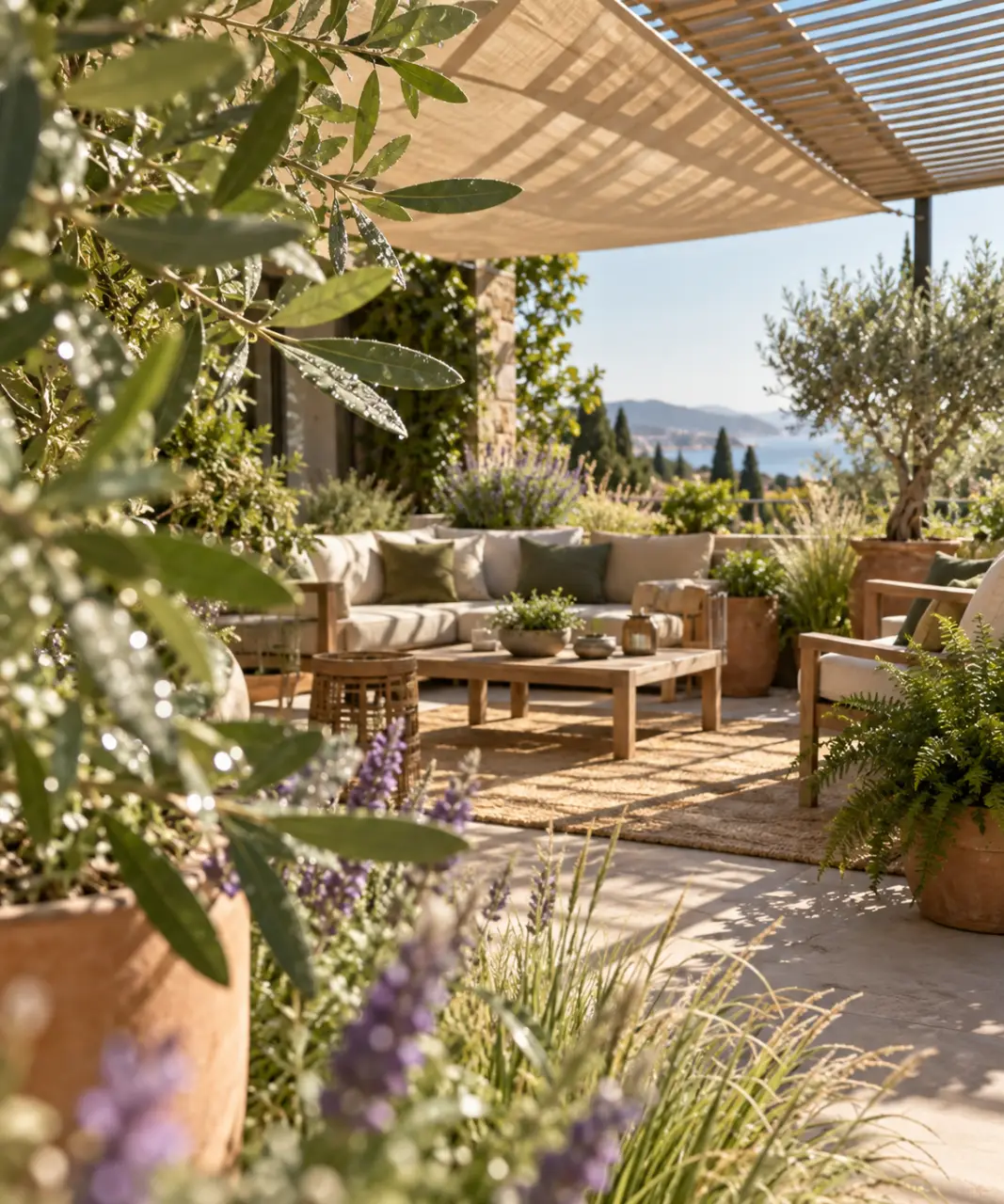 Aménager une terrasse plein sud : l’ombre modulable protège le confort, les plantes et le mobilier