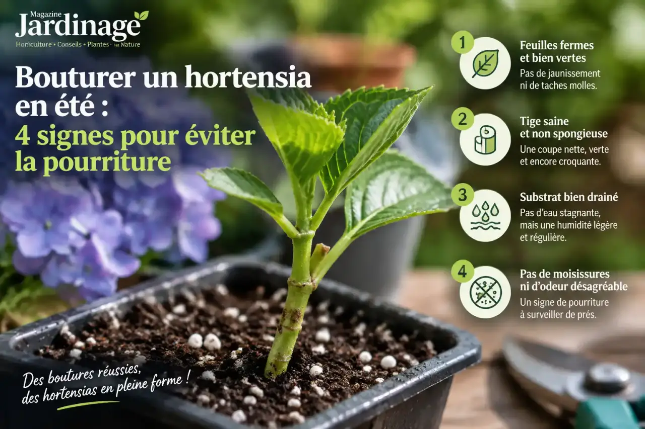 Bouturer un hortensia en été : 4 signes pour éviter la pourriture
