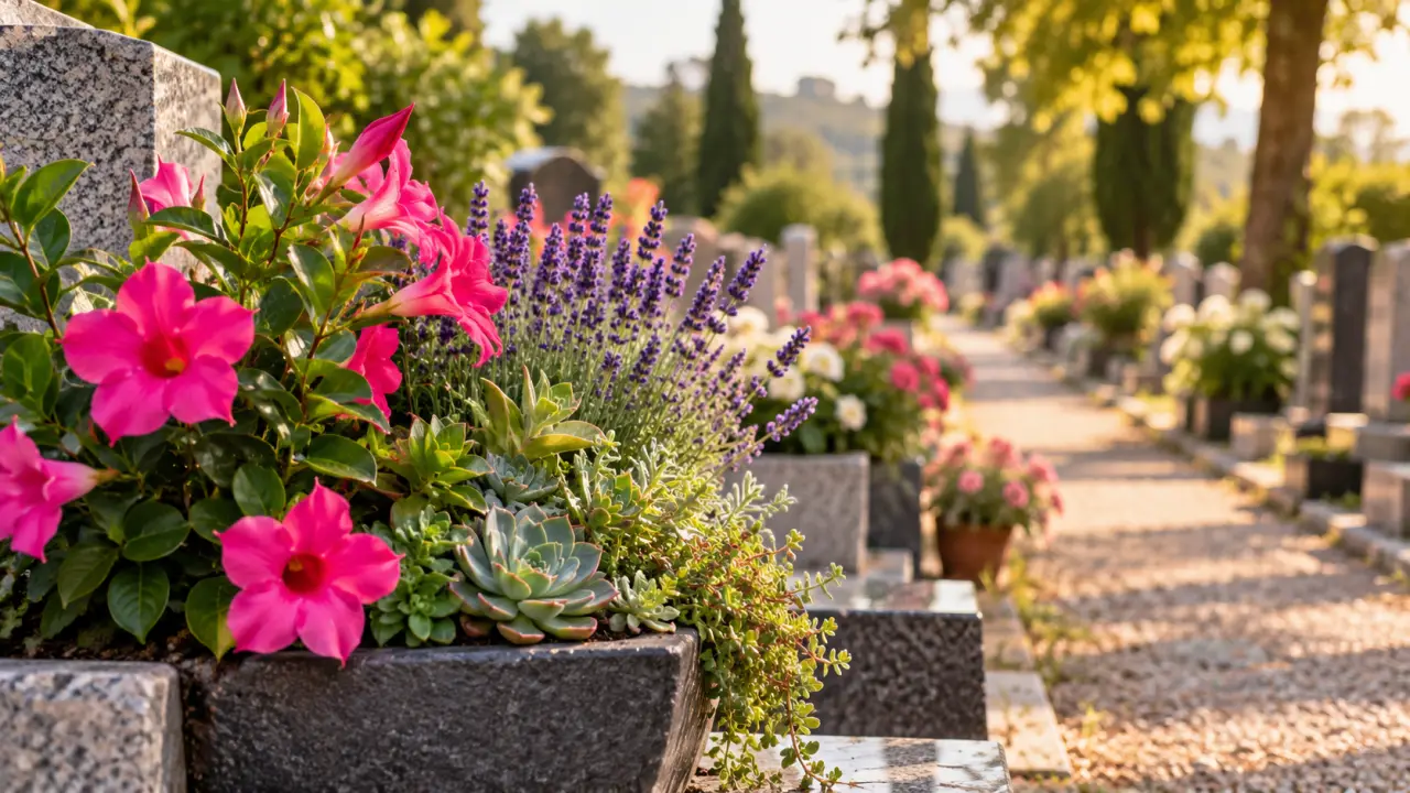 Quelle fleur pour un cimetière en été ? Dipladénia, lavande ou plantes grasses selon vos visites