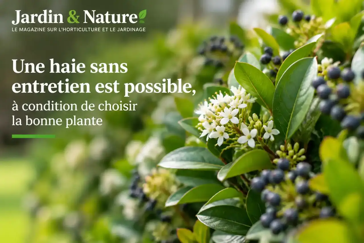 Une haie sans entretien est possible, à condition de choisir la bonne plante