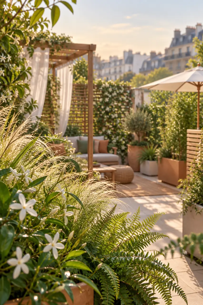 Aménager une terrasse en ville sans vis-à-vis : 6 solutions pour préserver l’intimité et la lumière