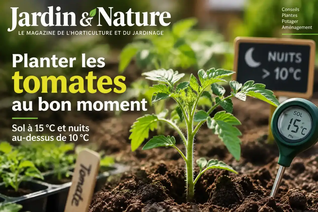 Planter les tomates au bon moment : sol à 15 °C et nuits au-dessus de 10 °C