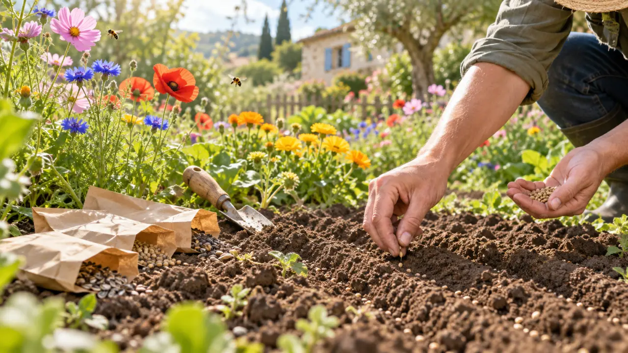 Fleurs colorées poussant dans un jardin naturel et fleuri