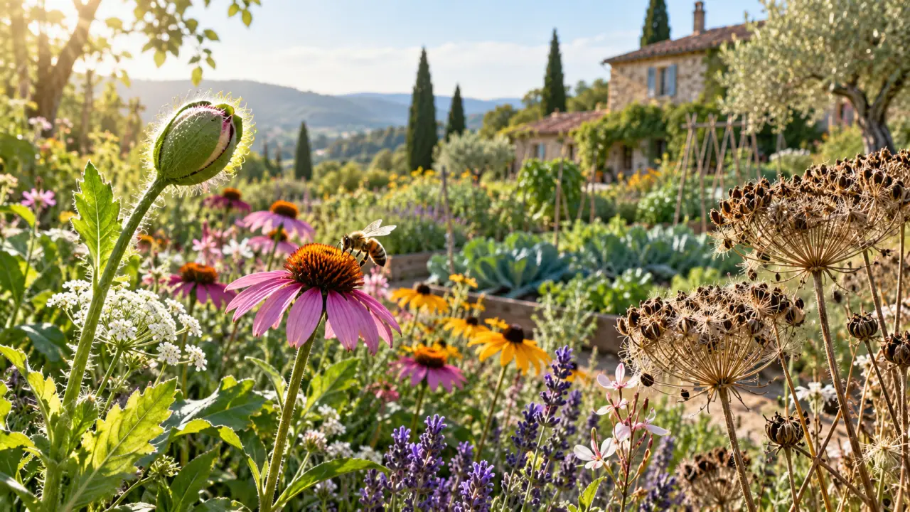 Bourgeon fleuri couvert de rosée dans un jardin naturel